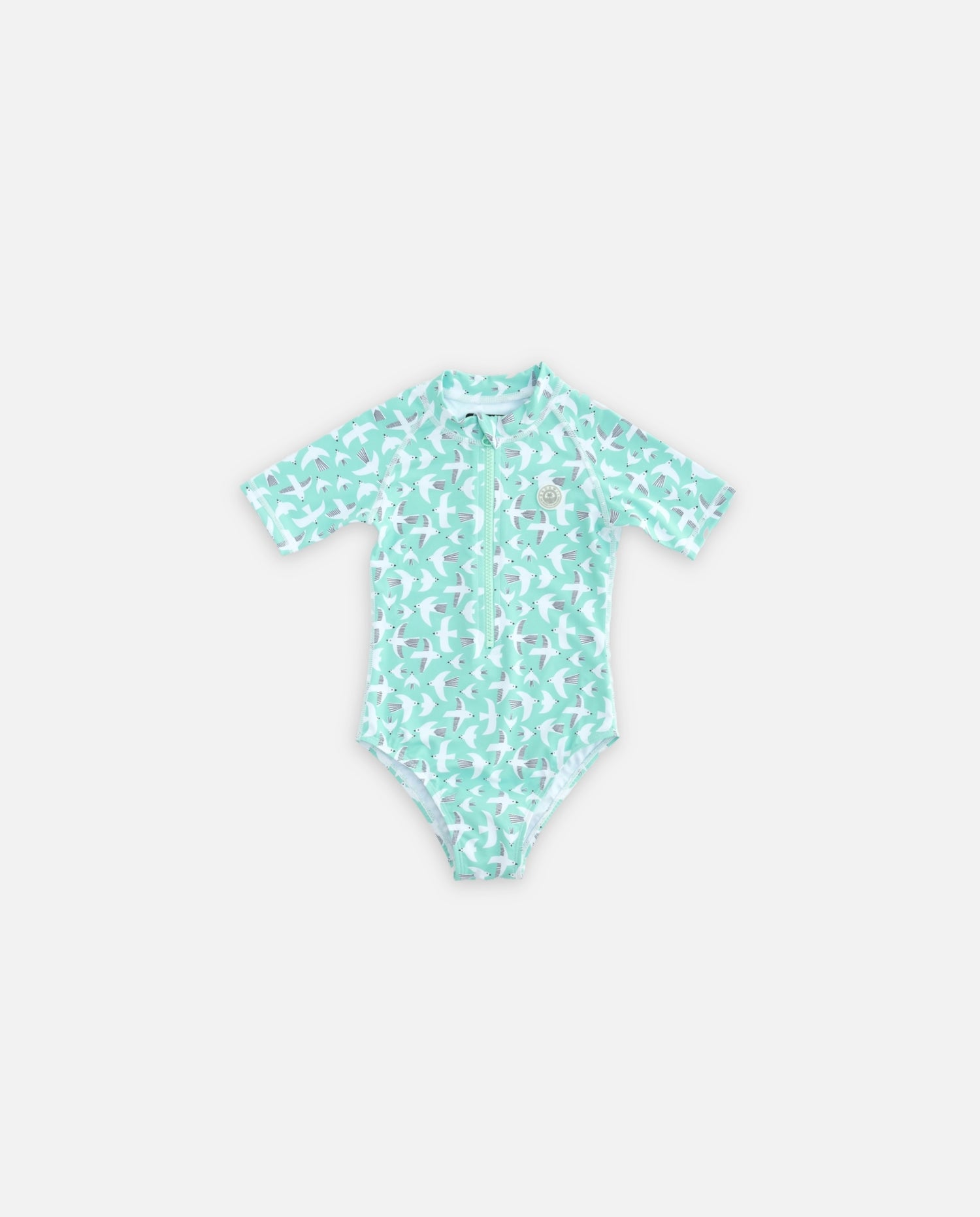 GIRL SWIMSUIT SHORT SLEEVE - Seagull Breeze