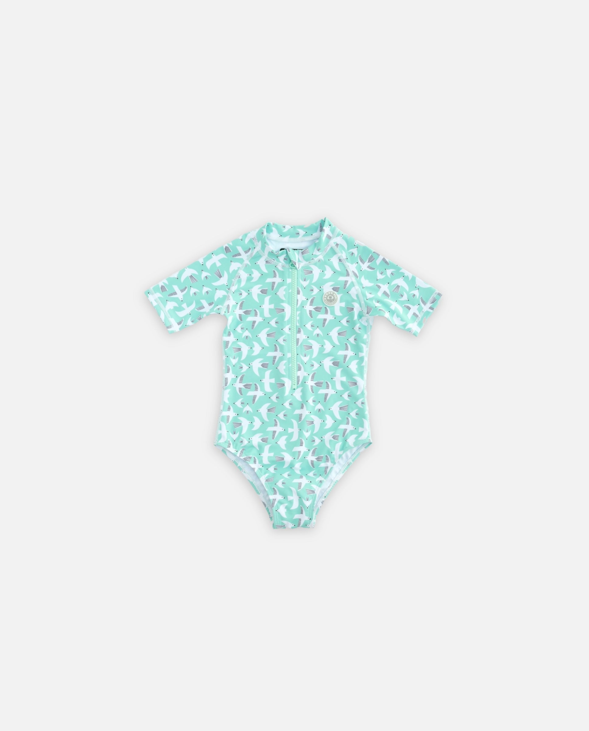 GIRL SWIMSUIT SHORT SLEEVE - Seagull Breeze