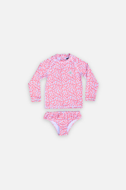 GIRL SWIMSUIT 2 PIECE - Floral ditsy
