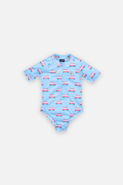 GIRL SWIMSUIT SHORT SLEEVE - Beach Vans