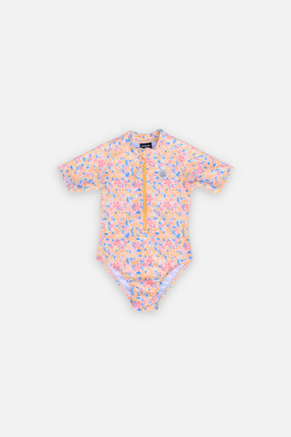 GIRL SWIMSUIT SHORT SLEEVE - Summer Bloom