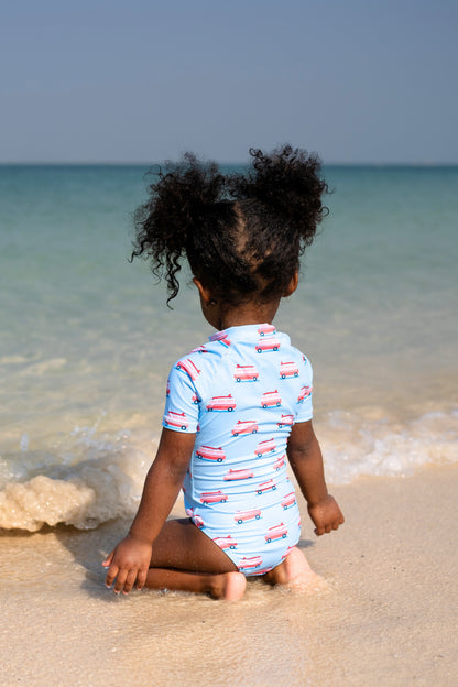 GIRL SWIMSUIT SHORT SLEEVE - Beach Vans