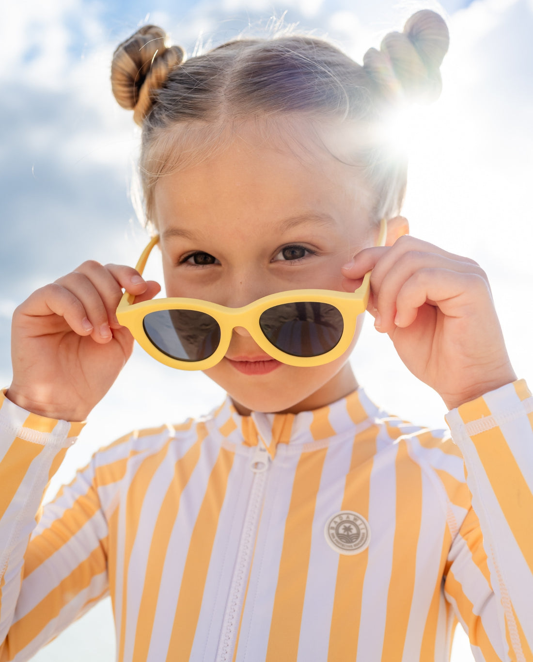 FLEXIBLE JUNIOR KIDS SUNGLASSES - YELLOW