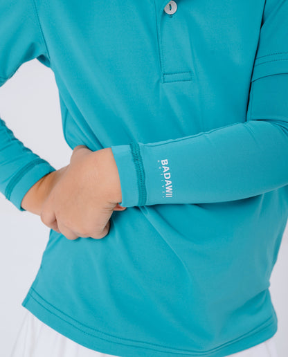 Kids UPF50+ Arm Sleeves - Green