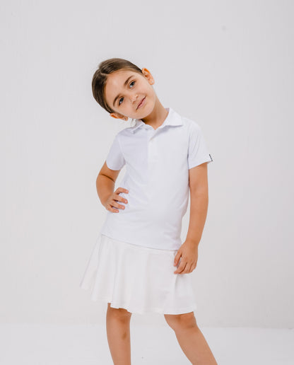 Kids UPF50+ Arm Sleeves - White