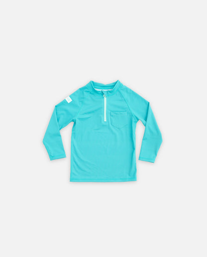 KIDS RASH GUARD LONG SLEEVE - Pesto Green