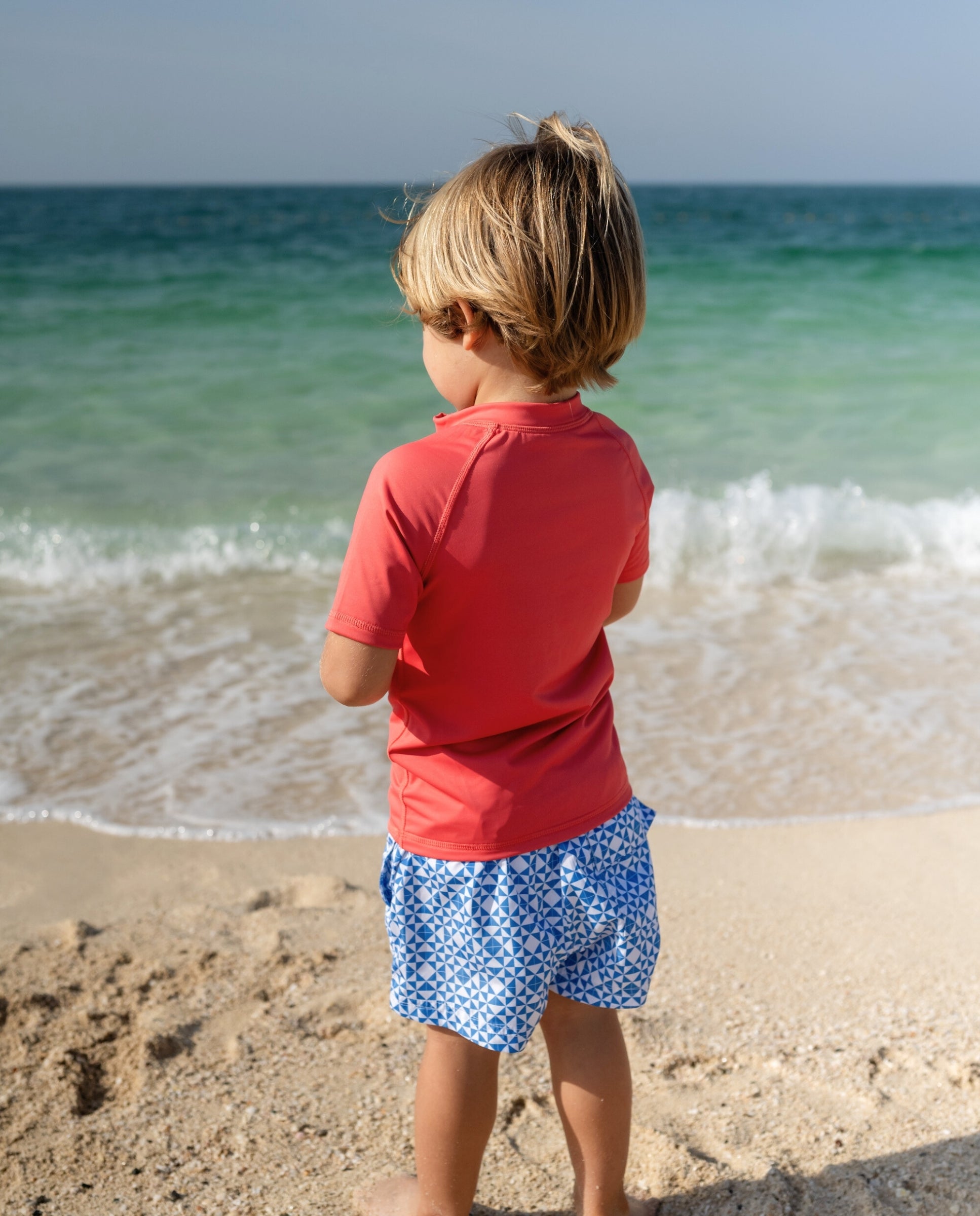 KIDS RASH GUARD SHORT SLEEVE - Red Berry