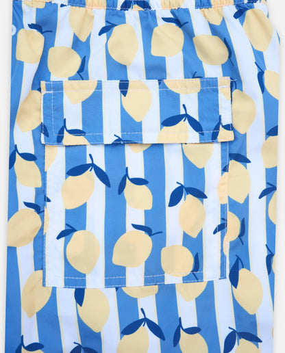 MEN SWIM SHORT - Limoncello Stripes