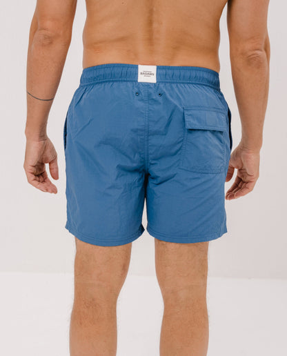 MEN SWIM SHORT - Solid Blue