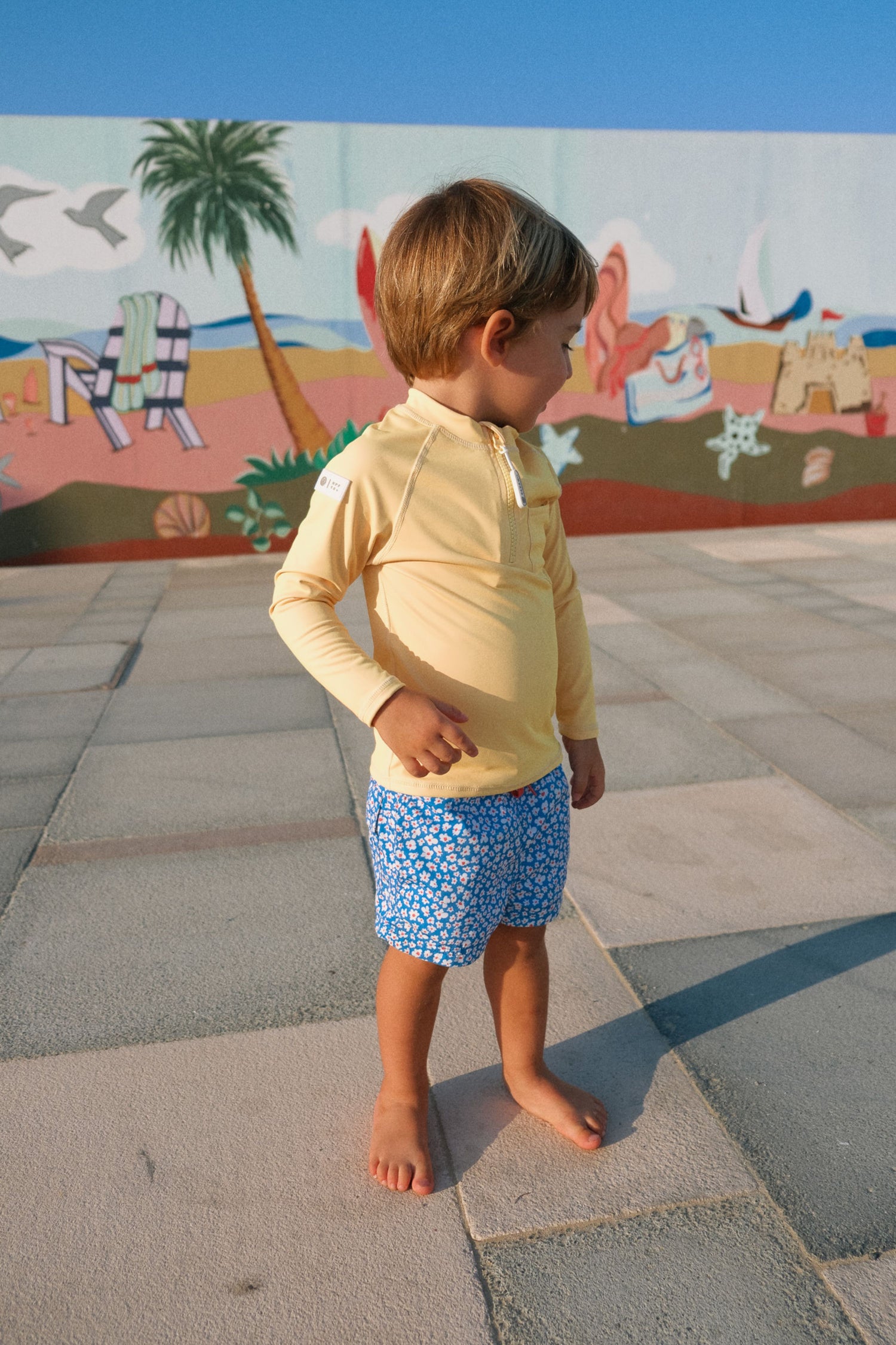 BOY UV T-SHIRT - LONG SLEEVE - Sunshine Yellow
