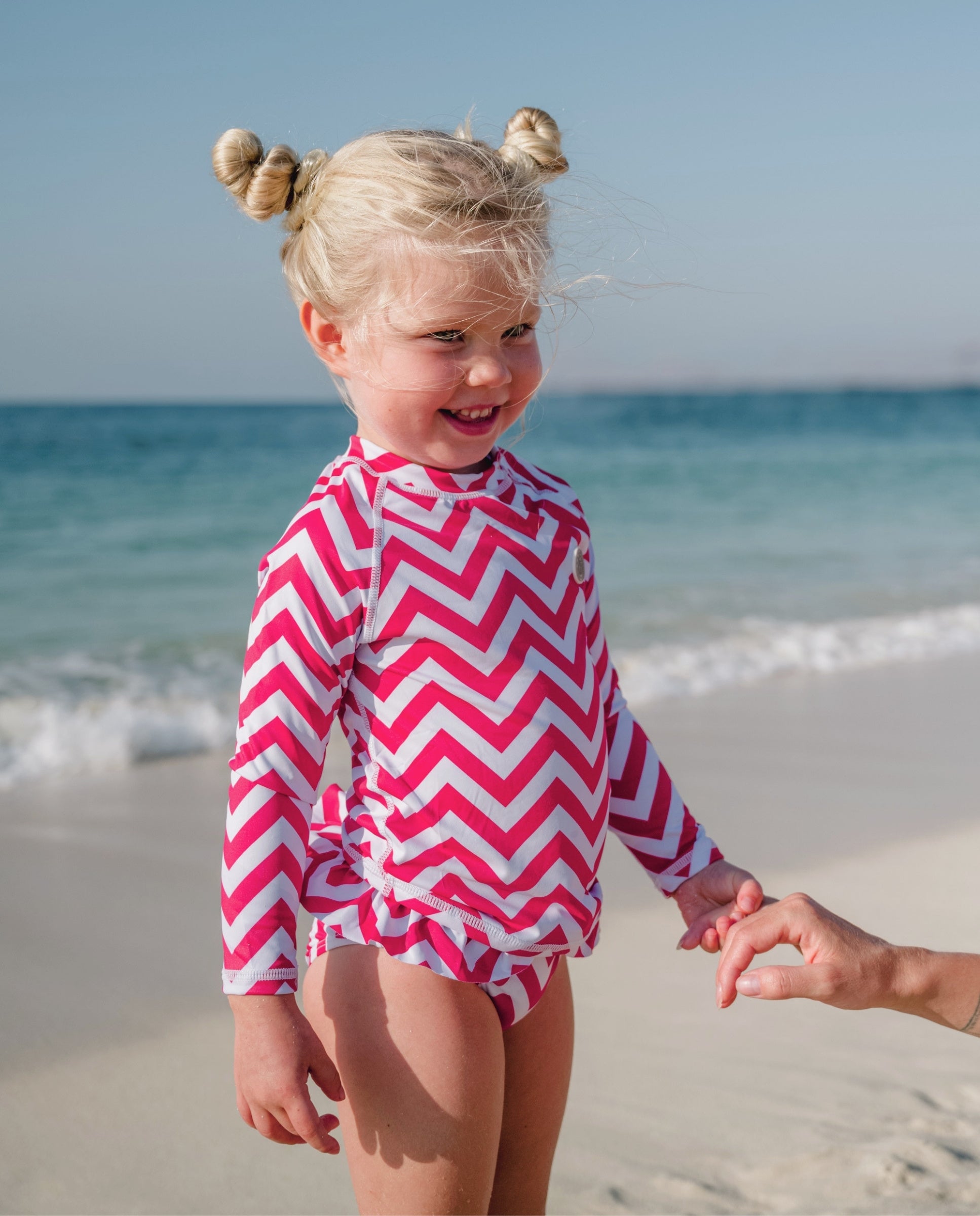 GIRL SWIMSUIT 2 PIECE SET - Zigzag Riviera