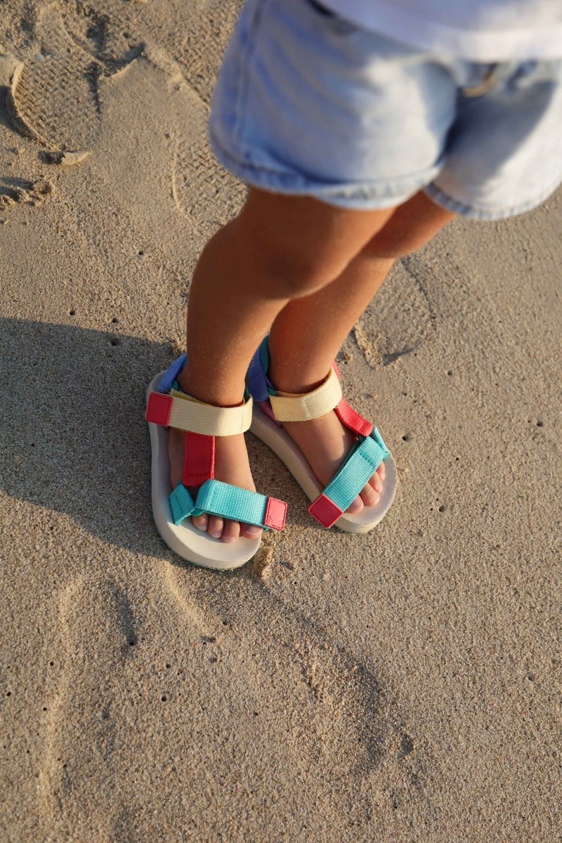 Beach Sandals - Multicolor Stripes - Badawii UAE