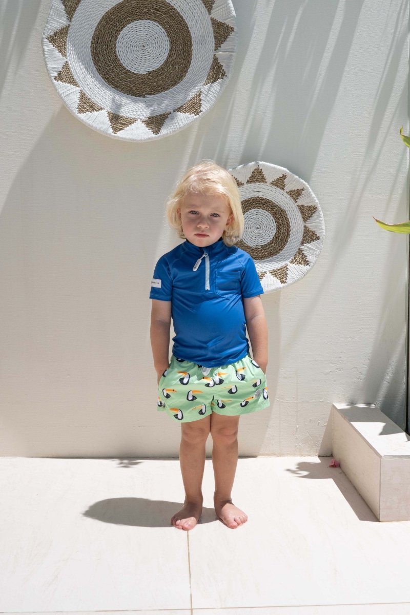 Kids UV T-Shirt - Short sleeve - Deep Blue - Badawii UAE