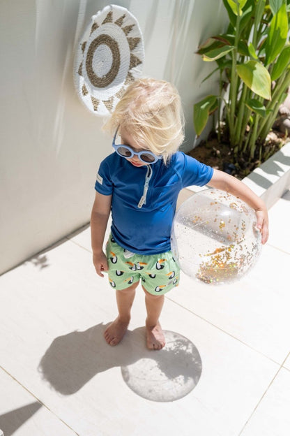Kids UV T-Shirt - Short sleeve - Deep Blue - Badawii UAE
