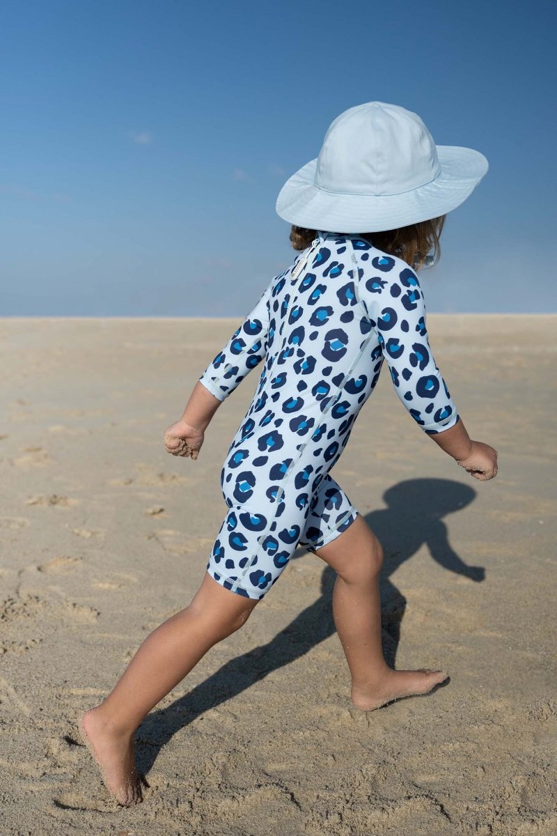 Baby Swimsuit - Animal Print Blue - Badawii UAE