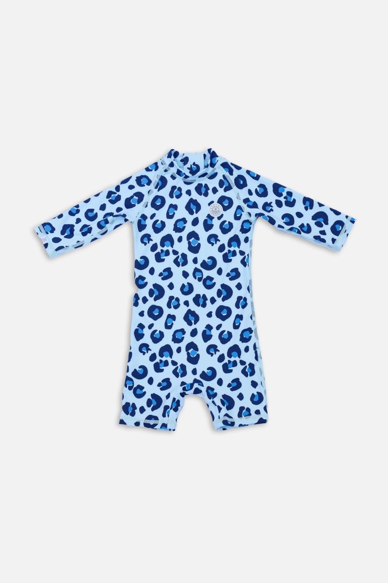 Baby Swimsuit - Animal Print Blue - Badawii UAE