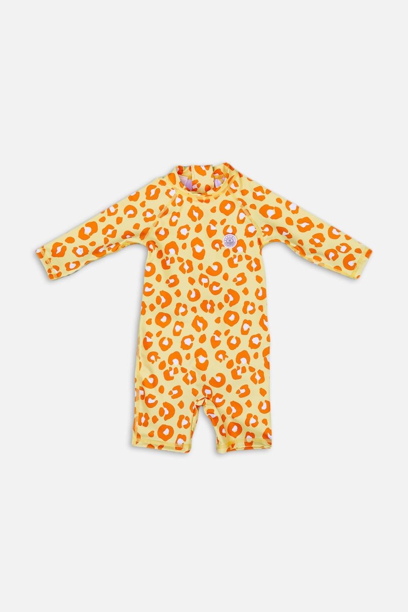 Baby Swimsuit - Animal Print Yellow - Badawii UAE