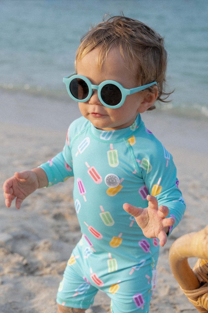 Baby Swimsuit - Happy Popsicle Green - Badawii UAE