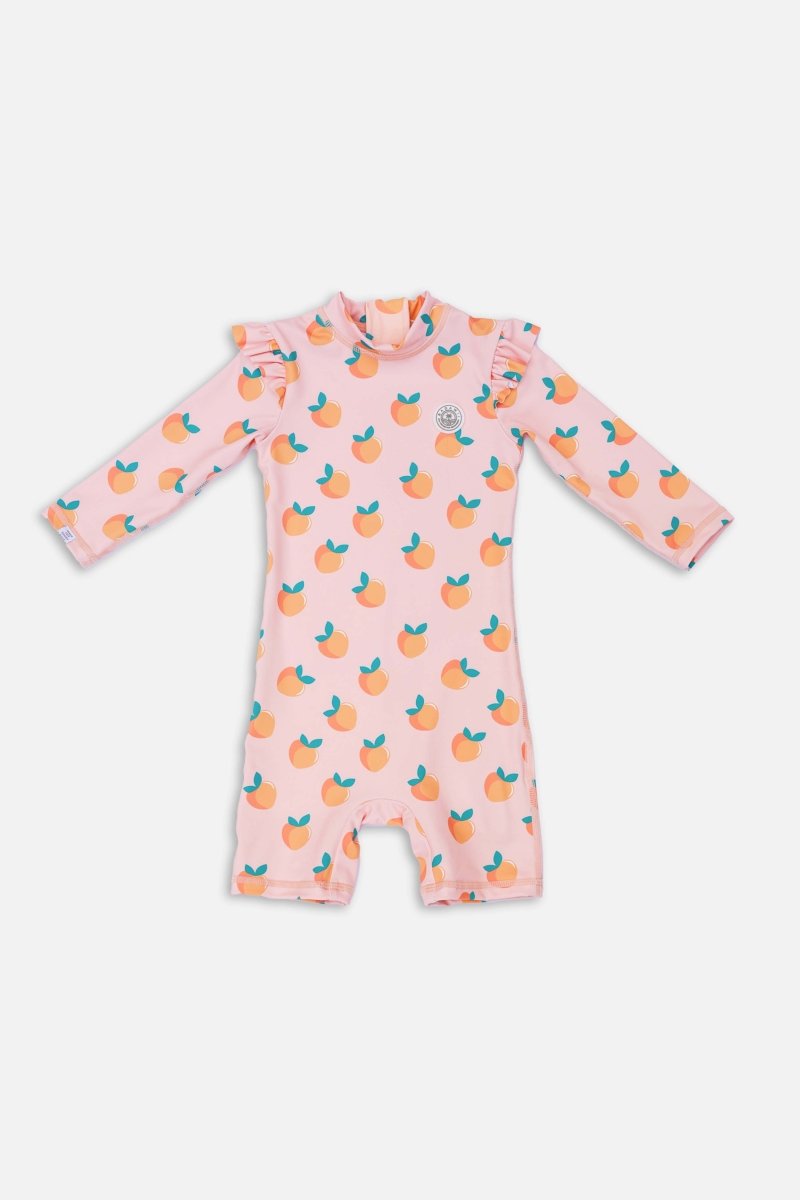 Baby Swimsuit with Ruffles - Peach love - Badawii UAE