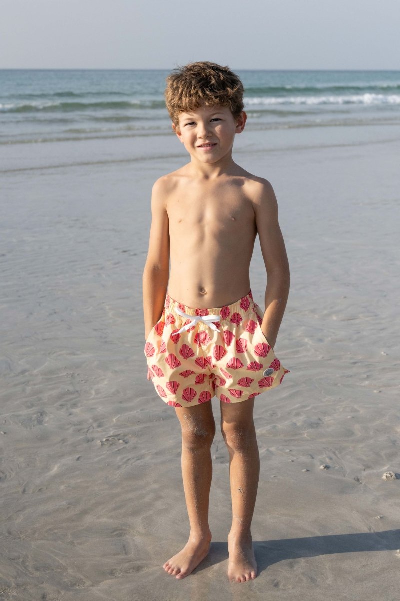 Boys Swim Shorts - Beach Shells - Badawii UAE