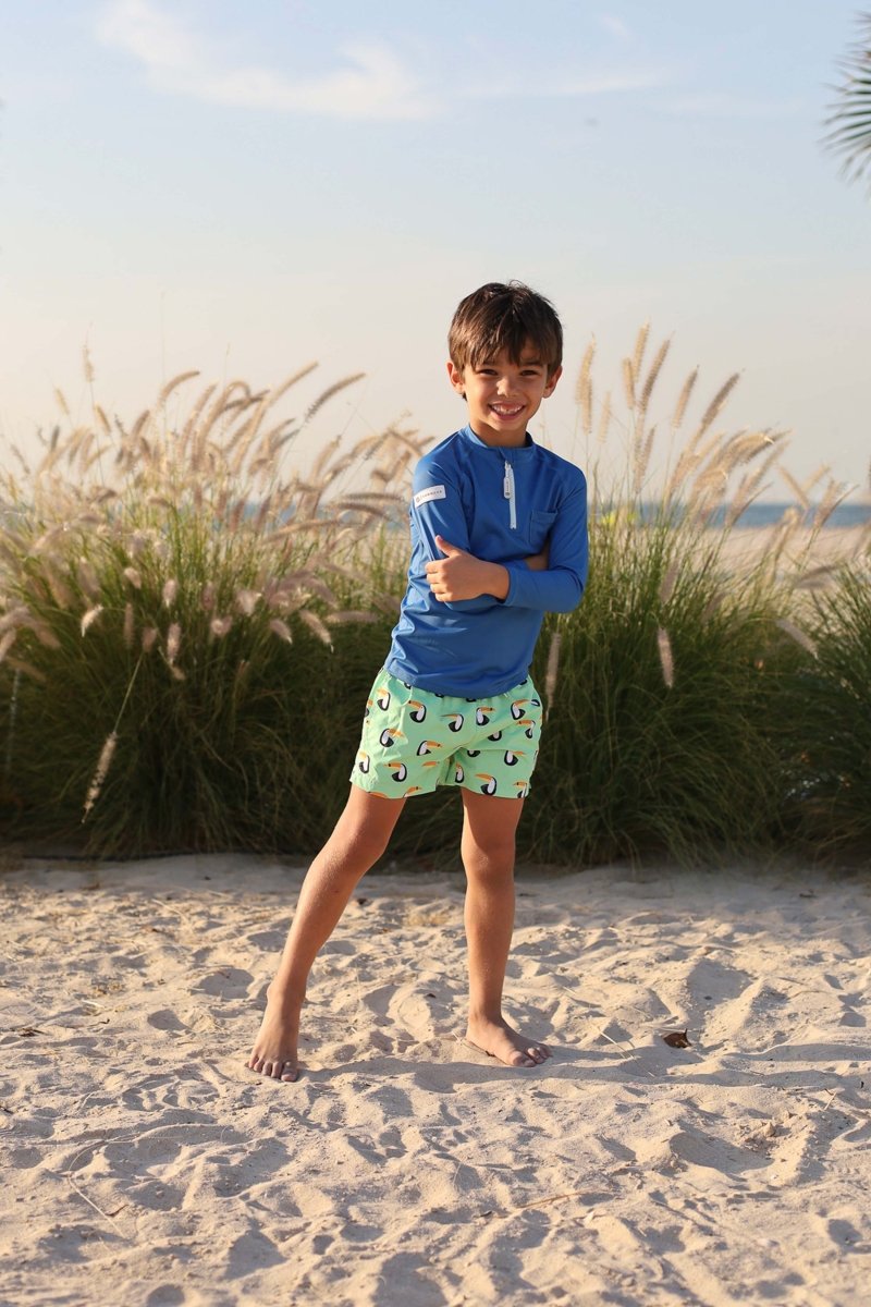 Boys Swim Shorts - Toucan Paradise - Badawii UAE