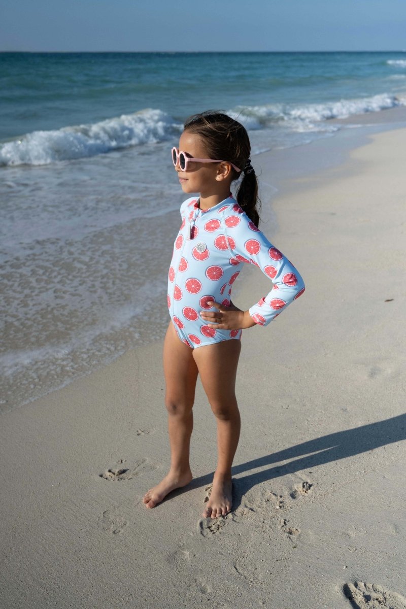 Girl swimsuit - Sweet Pomelo Light blue - Badawii UAE