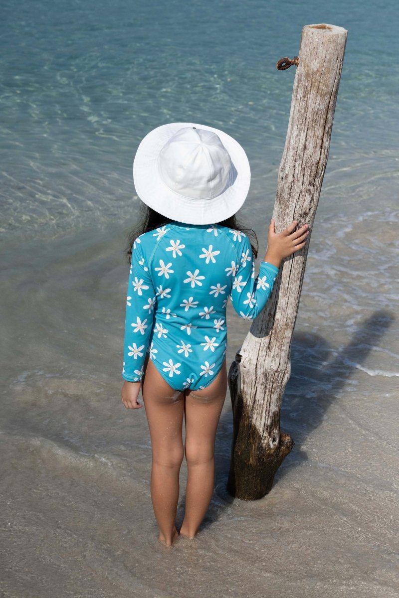 Girl swimsuit - Tropical flowers - Badawii UAE