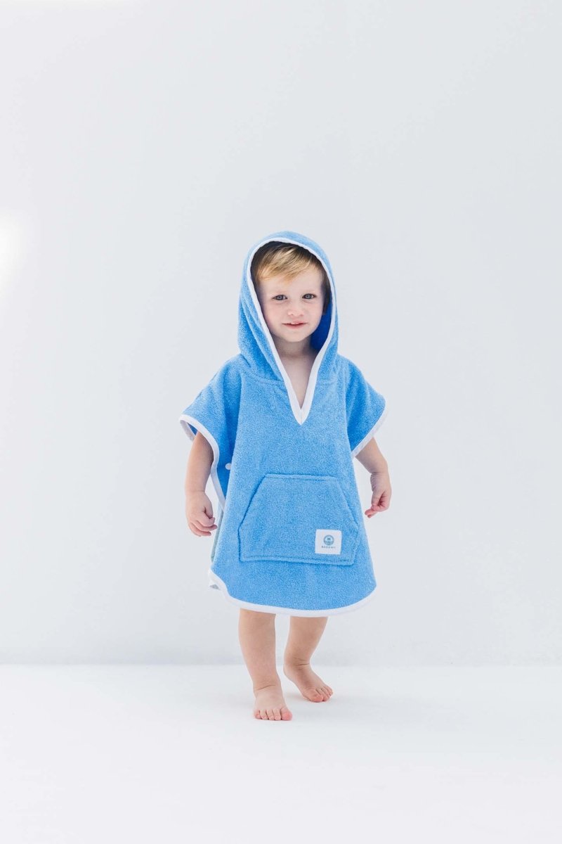 Kids Poncho - Deep Blue Sea - Badawii Beachwear