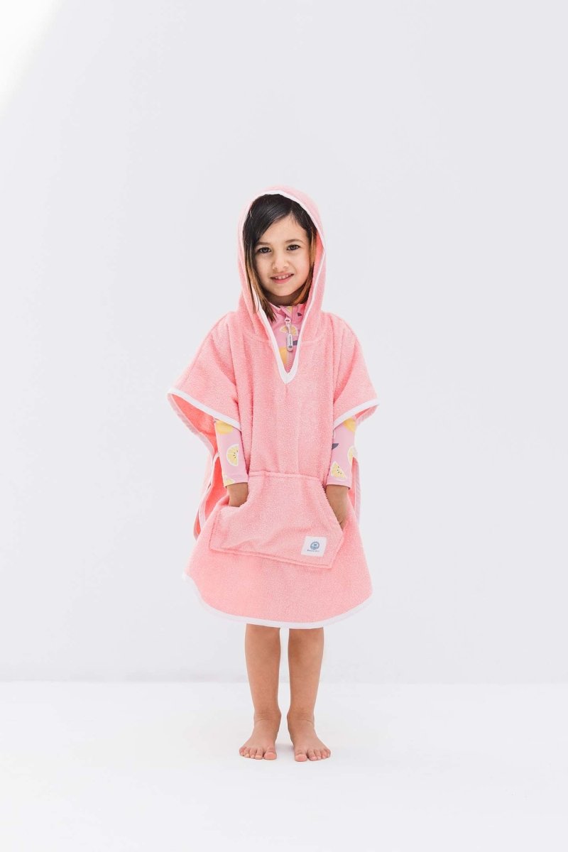 Kids Poncho - Summer Pink - Badawii Beachwear