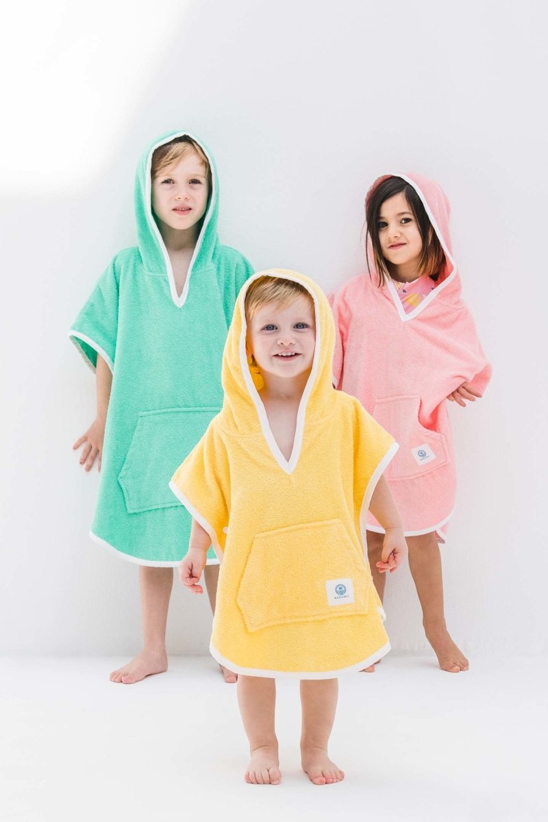 Kids Poncho - Sunshine Yellow - Badawii Beachwear