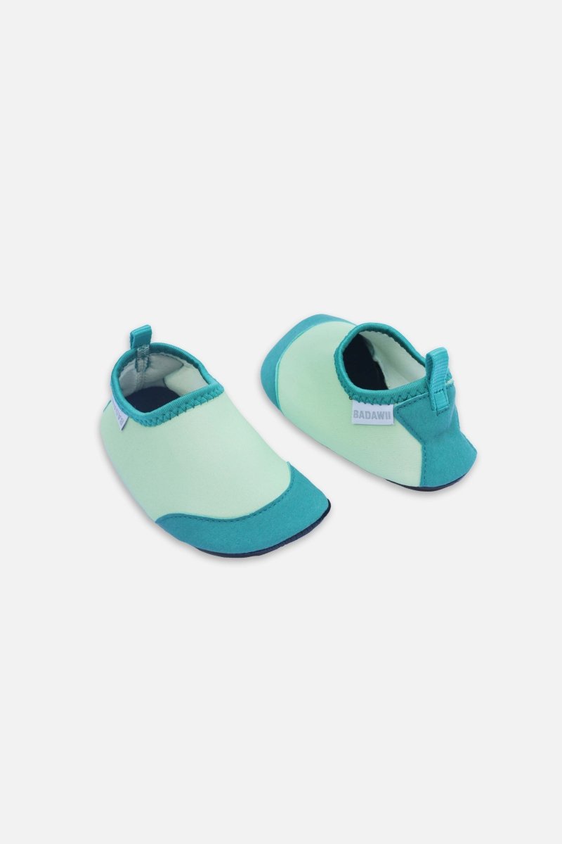 Kids Swimshoes - 2 tone Green - Badawii UAE