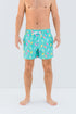 Men Swim Shorts - Happy Popsicle Green - Badawii UAE