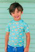 Short sleeve Rashguard - Blue bananas - Badawii Beachwear