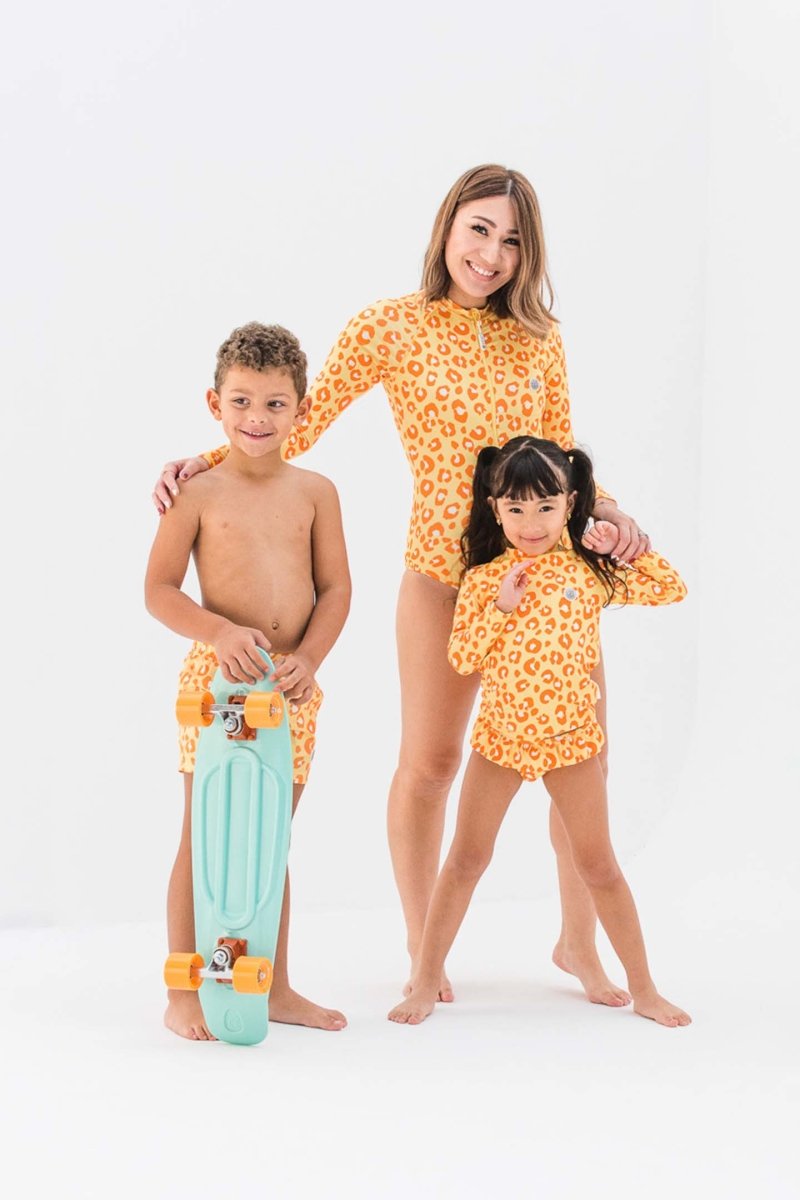 Woman swimsuit - Animal print Yellow - Badawii UAE